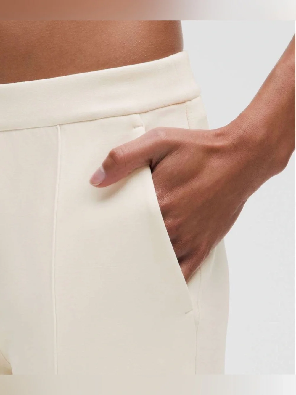 Lululemon Softstreme Pintuck Mid-Rise Pant *Regular Light Ivory (First Release)